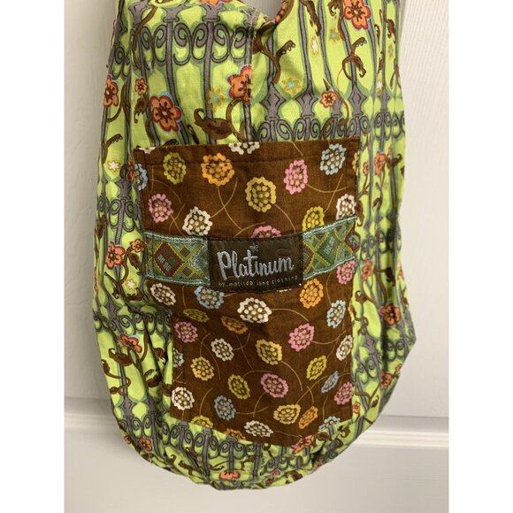 Matilda Jane Platinum Reversible Shoulder Tote Bag Elephant Geometric Print Size - Picture 3 of 6